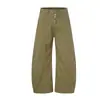 Pantalones casuales Magic Bear retro americano lavado personalizados de corte limpio, pantalones rectos holgados con curva, pantalones de pierna ancha adelgazantes