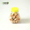 Botella Hexagonal de 70ml, Caramelo Pequeño con Forma de Bollo Botella de Plástico Transparente Sellada con Tapa, Frasco Transparente de Plástico PET de Grado Alimenticio
