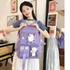 Mochila para estudiante de secundaria, mochila de estudiante de estilo ins coreano de nicho de alta apariencia, mochila casual, bolsa de doble hombro de color sólido estilo japonés