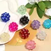 Nuevas Cuentas de Vidrio de Colores Simples Moda Resistentes Cuentas Sueltas Hechas a Mano DIY Cadena para Teléfono Piezas de Accesorios para Bolígrafos