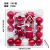 Decorações de Natal Transfronteiriças Conjunto de Bolas de Natal Ins Estilo Europeu Boneco de Pão de Gengibre Enfeites de Árvore de Natal Pintados Bolas de Natal