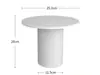 Nova Mesa de Sobremesas Branca Prateleira Madeira Acrílico Branco Suporte de Exibição Mesa Decoração Conjunto de Dez Peças