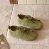 Zapatos Individuales de Cordones Bajos Redondos Retro para Mujer 2026 Verano Nuevos de Moda Cómodos Suela Suave Casual Deportivos Zapatos de Entrenamiento Alemanes