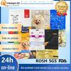 Saco para Ração de Cachorro, Saco para Embalagem de Ração de Pet, Saco com Fecho Ziplock Auto-Sustentável com Selagem de Oito Lados, Petiscos para Gatos, Saco para Embalagem Liofilizada, Saco de Folha de Alumínio
