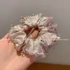 2025 Novo Laço de Cabelo de Renda com Contas de Cristal Doce de Alta Qualidade Elástico de Borracha Moda Feminina Acessórios de Cabelo