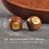 Plata 925 Chapada en Oro Cuentas Barril de Madera de Águila Natural Cuentas Espaciadoras Parche Cuentas Sueltas Accesorios para Joyería Hecha a Mano DIY Pulsera Accesorios de Juego Cultural