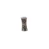 Yiluya plata de ley S925 cuentas de barril con carácter de diez mil accesorios Pulsera tejida DIY cuentas espaciadoras accesorios de tubo recto de plata de ley