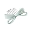 Accesorios para el Cabello con Lazo de Tela Lisa Simple Japonés Coreano Peine para el Cabello Estilo Dulce Suave Parte Posterior de la Cabeza Cráneo Alto Peine Superior Adornos