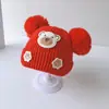 Gorros de Lana para Bebé de Otoño e Invierno con Forro de Felpa, Gorros Lindos y Súper Lindos para Recién Nacidos para Hombres y Mujeres, Gorros Tejidos para Bebés y Niños Pequeños