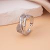 Anillo Europeo y Americano Transfronterizo de Diamante Completo para Mujer, Apertura de Circonita de Gama Alta de Nicho, Anillo Ajustable, No se Desvanece, Venta al por Mayor Versátil