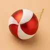 Bolas de Natal Pintadas Vermelhas, Verdes e Brancas 6cm Adereços de Decoração Enfeites para Árvore de Natal Bolas de Natal Plástico Bolas Galvanizadas