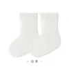 Calcetines para Bebé Verano Estilo Delgado Recién Nacido Clase A Sin Costuras Boca Suelta Calcetines de Algodón para Niños Malla Encaje Lazo Calcetines Cortos
