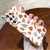 Capa protetora de filme ultrafino com transferência de calor de folhagem de outono retrô para celular Galaxy S24 Ultra