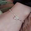 Pulsera de Plata Rota para Mujer 2024 Nuevo Diseño Nicho Lujo Ligero Personalizado Alto Sentido Campana Pulsera de Plata Rota
