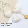 Acrílico Colorido Color Caramelo Corazón Grande Agujero Recto Cuentas Sueltas DIY Cadena para Teléfono Materiales para Cuentas Accesorios de Joyería Venta al por Mayor