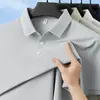 Camisa Polo Masculina de Verão para Uso Externo, Tecido de Nylon, Proteção Solar UPF50+, Respirável, Fresca e de Secagem Rápida, Manga Curta
