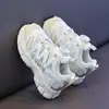 Zapatos Deportivos para Niñas 2026 Primavera/Otoño Nuevos Zapatos Infantiles Suela Suave Antideslizantes Casuales Plus Algodón Cálidos Zapatos de Papá Modernos
