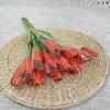 2024 nova linha laranja econômica flores para auditório de casamento flores de fileira no teto atacado