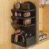 Artefacto de Almacenamiento de Bolsos Puerta de Entrada del Hogar Escritorio Múltiples Capas Cuero Bolso Bolso de Mano Estante de Exhibición Estante de Exhibición de Bolsos