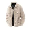 Jaqueta masculina tamanho extra grande, jaqueta baseball masculina folgada oversized de outono e inverno, casaco masculino de veludo cotelê plus size