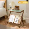 Mesita de Noche Simple Madera Maciza Pequeño Gabinete Almacenamiento Lujo Ligero Dormitorio Mesita de Noche Simple Estilo Nórdico Europeo Moderno Mini
