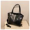 Bolso de mano de estilo occidental de gran capacidad, moderno y combinable, sencillo, nuevo, al por mayor, estilo coreano, bolso de hombro tipo mensajero de PU para mujer para uso diario