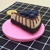 Plato giratorio para pasteles de 14 cm de diámetro, plástico, DIY, suministros de repostería realistas, soporte para decorar, plato giratorio rosa para decorar pasteles