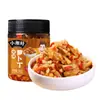 Plato de Arroz con Brotes de Bambú Deshebrados Ácido y Picante Especialidad de Hunan Brotes de Bambú Picados en Botella Brotes de Bambú Tiernos Salsa Picante Verduras Encurtidas Verduras Encurtidas Listas para Comer