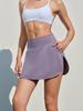 Falda de Tenis Fresca con Protección Solar Primavera y Verano Nueva Cintura Alta Adelgazante Falda Falsa de Dos Piezas para Mujer Bolsillo Trasero Falda Deportiva para Yoga