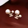 Brincos Redondos de Pérola com Agulha de Prata Galvanizada em Ouro 14K Real Estilo Corte Francês Brincos Elegantes Luxo Leve Brincos de Alta Qualidade