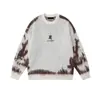 Duffy Shuaigao Street Otoño e Invierno Cuello Redondo Ropa Básica Camisa de Punto Tendencia Juvenil Marca de Moda Suéter Abrigo Tie-Dye