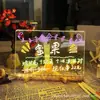 Pizarra Luminosa Transparente para Niños y Bebés, Escritura Digital a Mano, Pizarra Fluorescente LED Borrable, Acrílico