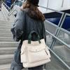 Bolso de lona estilo Hong Kong, estilo retro, informal, de gran capacidad, moderno y sencillo, bandolera de hombro combinable.