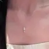 Colar Gota de Água Cintilante Xiaohongshu para Mulheres, Colar Exquisito e Luxuoso, Aparência de Alto Padrão, Corrente de Clavícula Versátil e Elegante Tendência