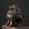 Li Li cerâmica incenso queimador artesanato incenso ornamentos backflow incenso queimador criativo casa incenso incenso maneira geração cabelo