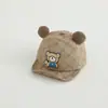 Primavera/Verano 2026 Súper Lindo Oso Sombrero de Sol de Ala Suave para Bebé Gorra de Béisbol para Niños Súper Linda Exportación Coreana