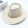 Sombrero Sombrero Vaquero Protector Solar para Exteriores Mezclilla Pesca Sombrero para Hombre Fresco para Mujer Ocio Viaje Sombrero de Paja de Verano