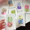 Flores reales flores prensadas tarjetas de felicitación de flores prensadas con tema de bosque, tarjetas de votos, tarjetas, regalos florales, marcapáginas, tarjetas de presentación, tarjetas de invitación y artículos decorativos
