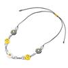 Collar de margaritas de Duan Yien, pulsera con girasol, perla, antiguerra, con carita sonriente, collar de acero de titanio, estilo hip hop.