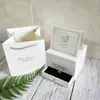 Caja de regalo de rosas, caja de flores inmortales, caja de collar con cajón, celebridad de Internet TikTok, caja de regalo con el mismo estilo de embalaje cuadrado