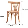 Silla Retro de Madera Maciza, Cafetería de Segunda Mano, Combinación de Mesa y Silla para Pastelería Ton56 Silla de Comedor para el Hogar Portatarjetas Escandinavo