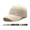 Boné de Beisebol Básico Liso Transfronteiriço Europeu e Americano, Boné Macio de Algodão Puro Multicor, Em Estoque Bordado e Personalização de Estampa