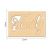 Colgante de madera con letras en inglés, decoración del hogar, creativo, hueco, para colgar en tienda, tarjeta de madera de bienvenida, colgante navideño