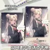 Nuevo Binder de Cuero A5 Estilo Chino Chica Hermosa Álbum de Tarjetas de Anime Libro de Colección de Alto Valor Cuaderno Planificador