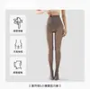 Medias extra largas brillantes para mujeres altas, ilusión de pierna desnuda, pantimedias color carne para primavera y otoño, leggings grises gruesos con forro polar para otoño e invierno