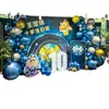 12 meninos e meninas crianças balão fundo parede KT placa ovo boneca festa dez anos de idade 10 aniversário cena layout decoração