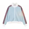Sudadera cárdigan de manga larga con cuello alto, bloques de color y rayas estilo americano para hombres y mujeres, versión coreana para parejas, chaqueta deportiva de moda para primavera y otoño