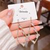 Brincos de orelha de prata 925 com microincrustações de zircônia e diamantes, temperamento de alta qualidade, brincos de personalidade simples e temperamento que combinam com todos os gostos