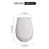 Taza de Café de Alto Borosilicato para Uso Doméstico, Elegante y Resistente a Altas Temperaturas, Taza para Americano Helado Latte, Vaso de Vidrio para Beber