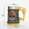 Suministro de Comercio Exterior Abastecimiento Transfronterizo Vikingo Creativo Oráculo Taza de Cerveza Taza Grande de Agua Taza de Acero Inoxidable